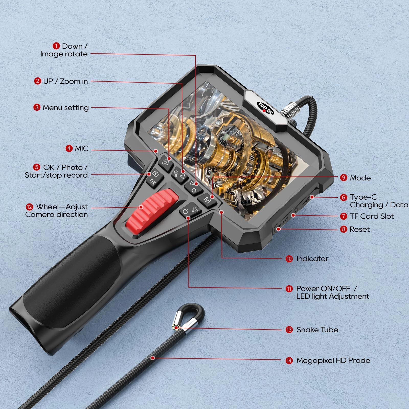 Borescope Camera - 0.24in 6.5ft