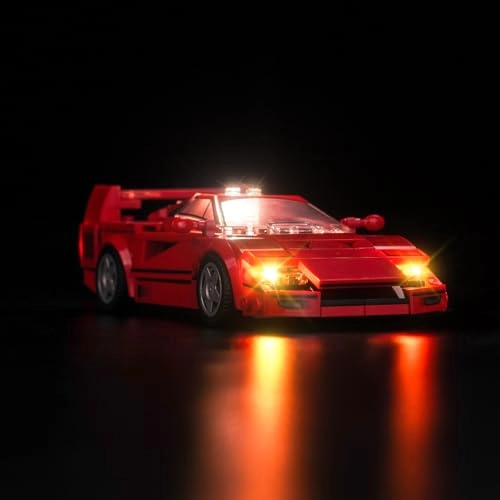 LED Light Set for LEGO Ferrari F40 Supercar 76934 - 20 LEDs USB & Battery Powered