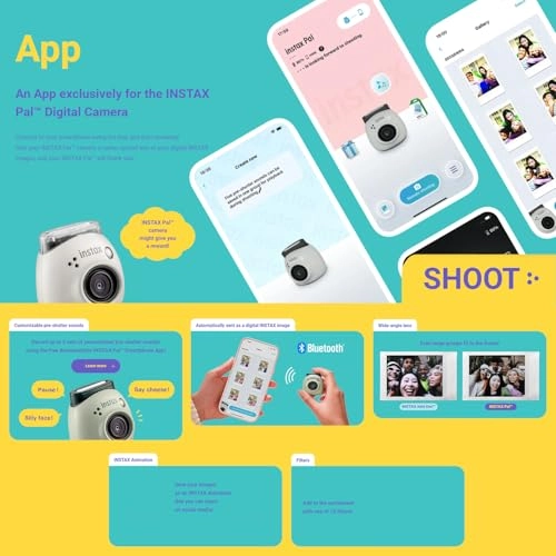 INSTAX PAL - Lavender Blue + Instax PAL Case + Memory Card - 32GB + Multiuse Detachable Ring + USB-C Charging Cable