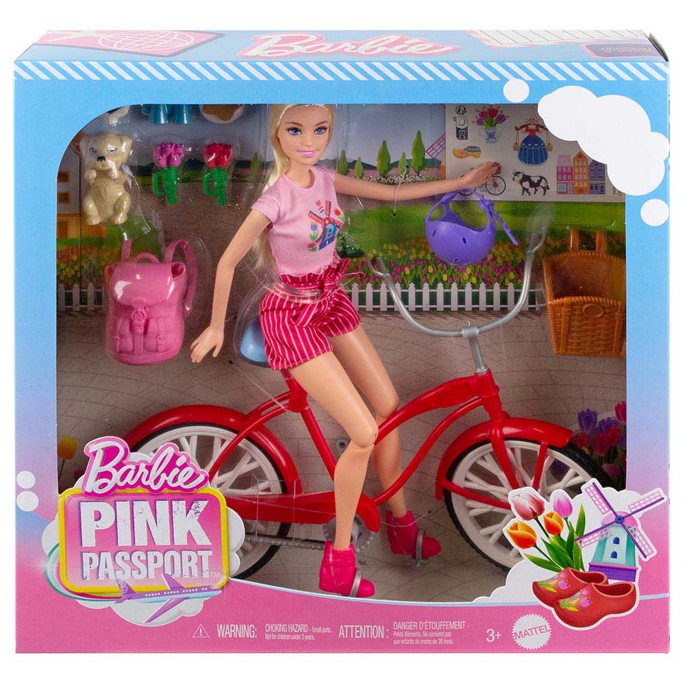 Pink Passport Holland Adventures - Blonde Doll Bicycle