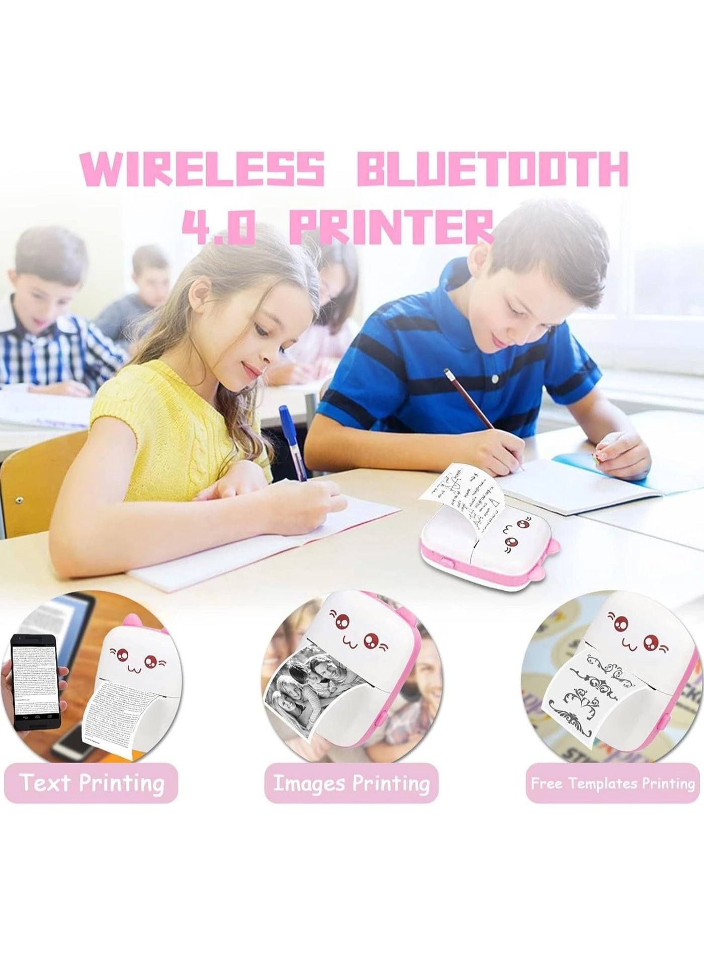 Label Maker Mini Photo Printer - thermal 200 DPI
