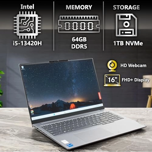 Thinkbook 16 G6 - 16'' i5-13420H 64GB DDR5 1TB NVMe