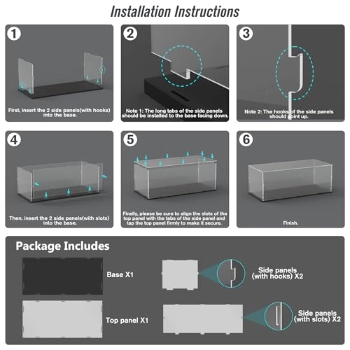 Acrylic Display Case - 1/10 Lego 42156 42125 42096