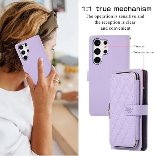 Case for Xiaomi Redmi Note 12 Pro 5G - Faux Leather Zipper Purse Wallet Phone Cover