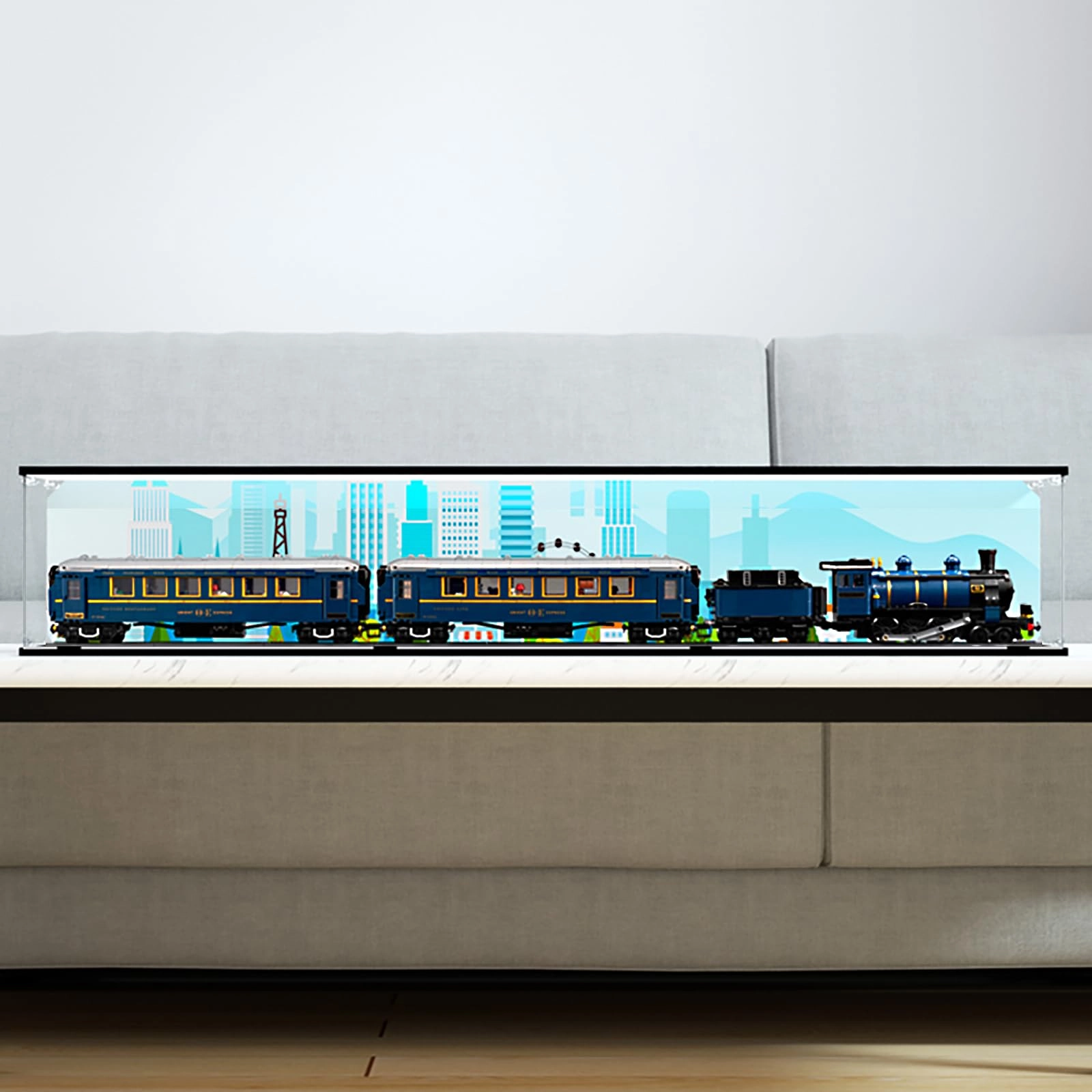 China Acrylic Display Case for Lego 21344 - 120 x 15 x 20 cm Dustproof Waterproof