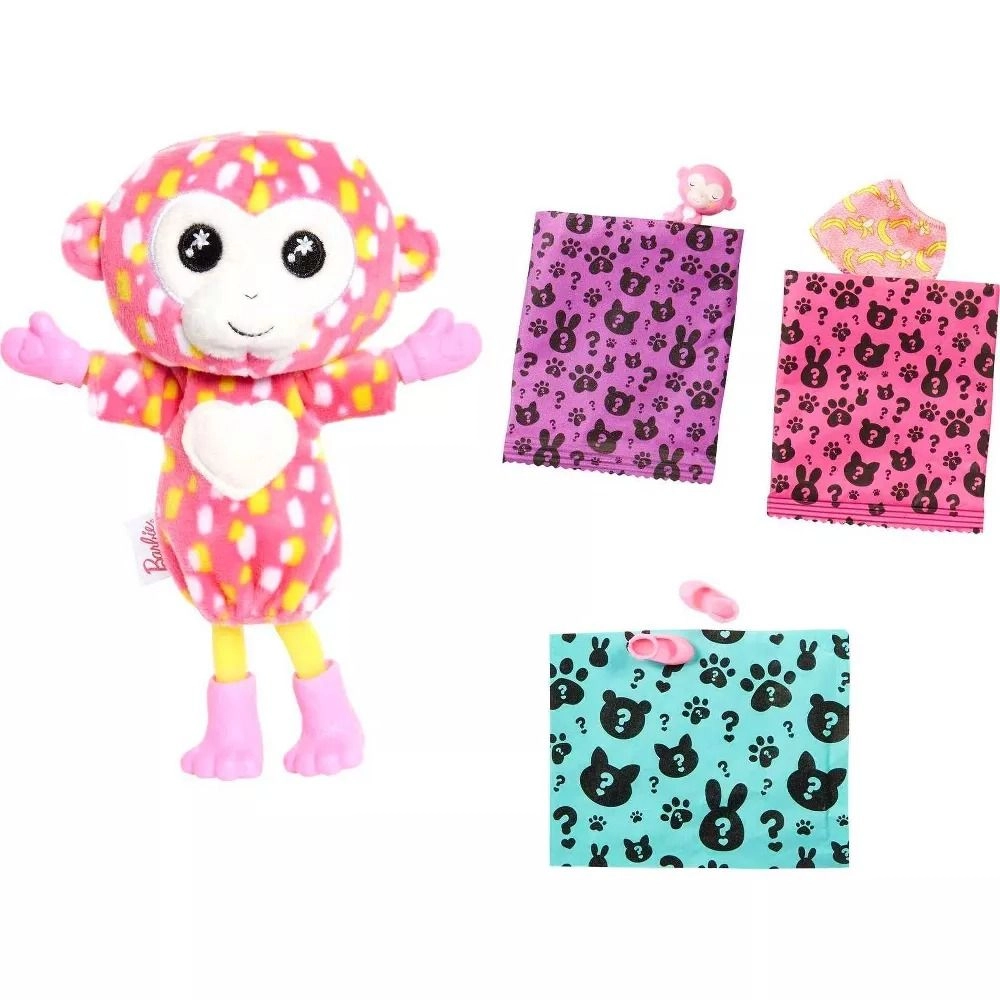 Cutie Reveal Chelsea - Pink Jungle Monkey