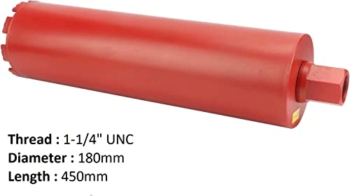 Diamond Core Drill - Alloy Steel, Diamond 1 180mm