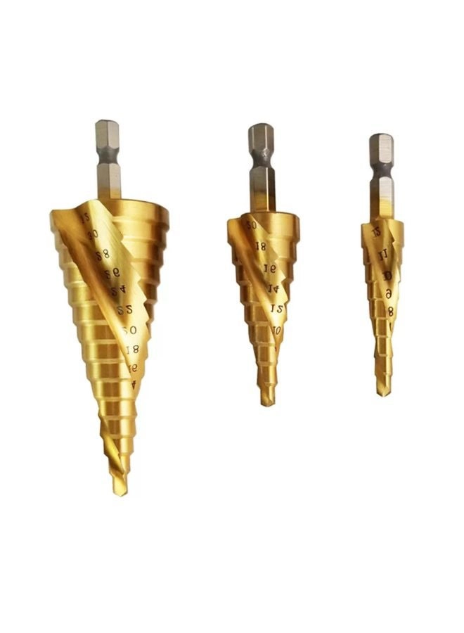 Spiral Grooved Step Drill Bit - 11.3x2.8x4.8cm