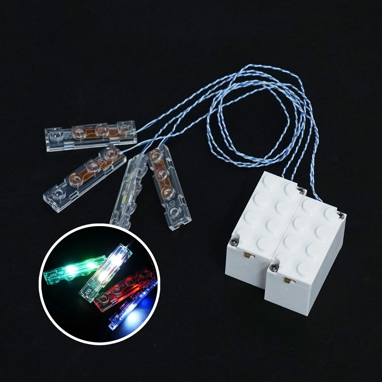 Pamvava Light Up Bricks - 1X4 LED Colorful