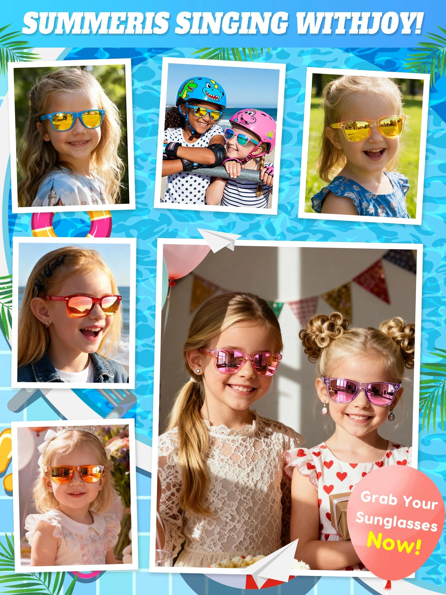Kids Sunglasses - Red