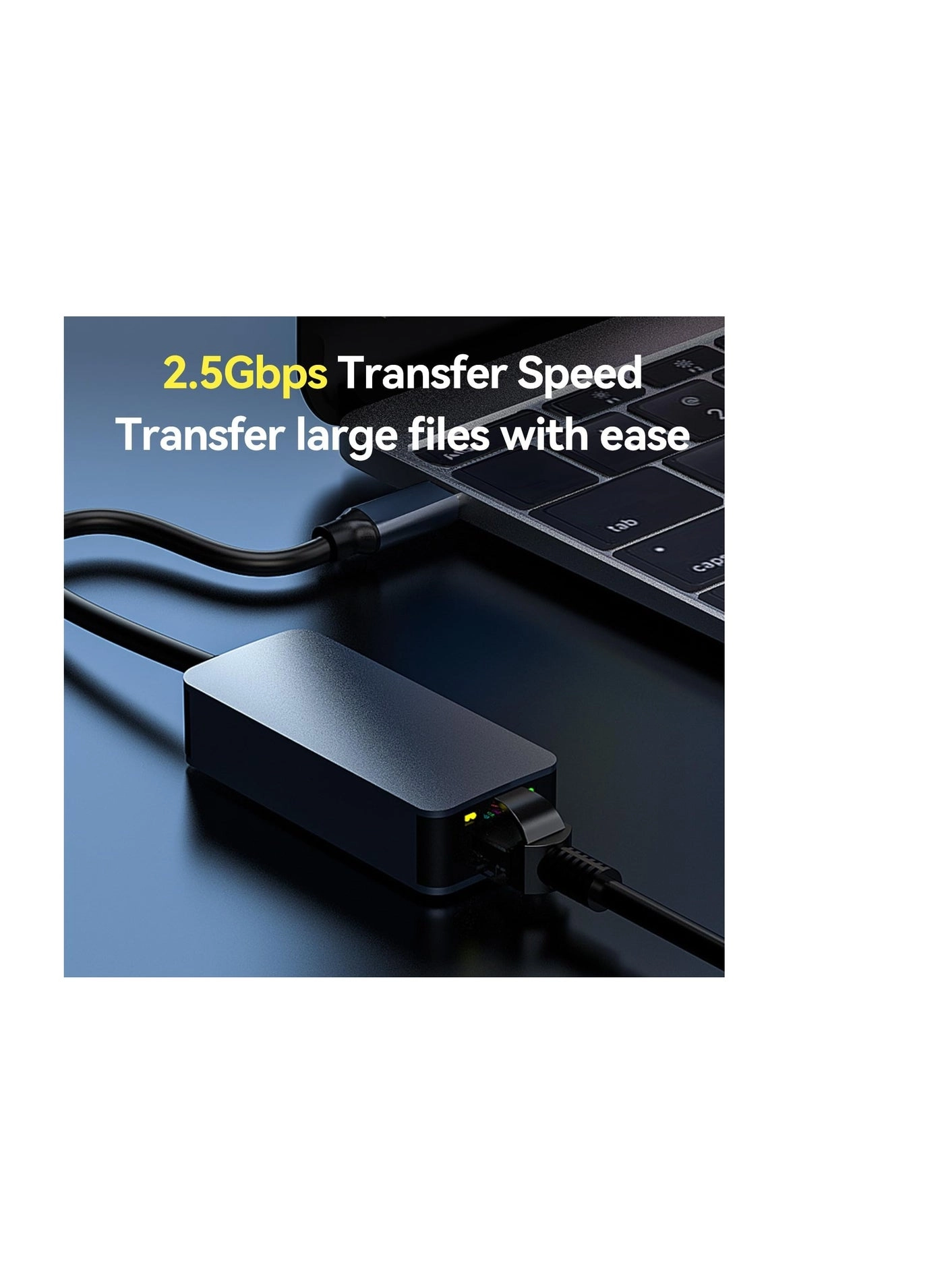 USB C to 2.5G Ethernet Adapter - USB C Wired