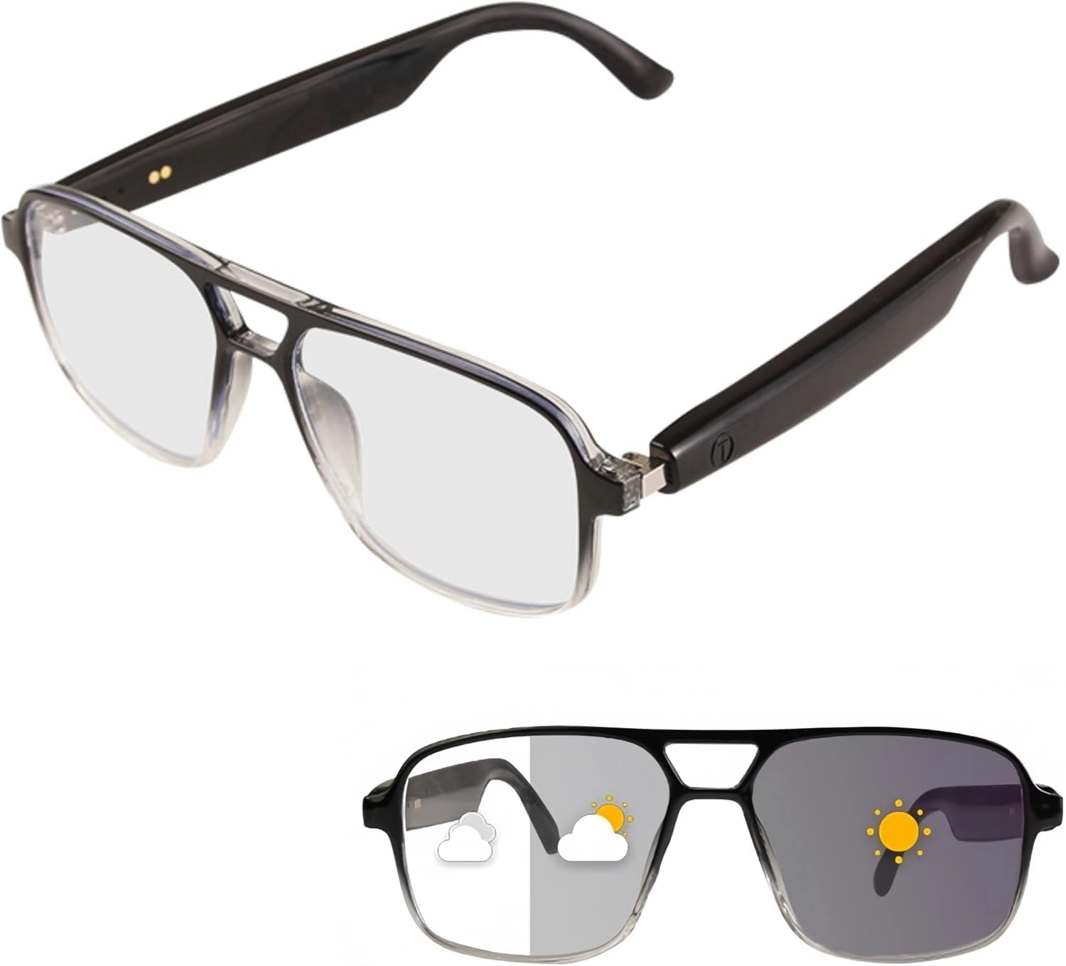 X spring Smart Bluetooth Glasses - Auto-adjusting Lenses Bluetooth 5.3 UV400
