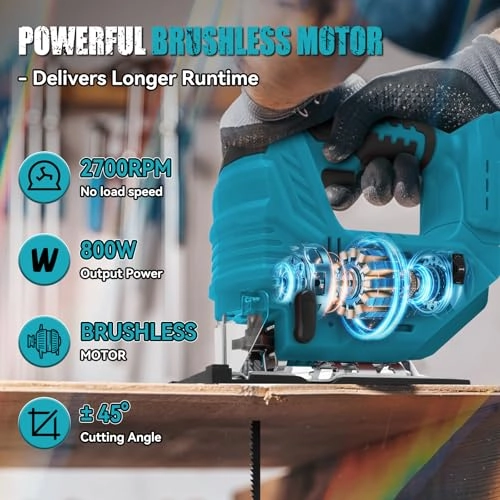 Cordless Electric Jigsaw - 500W