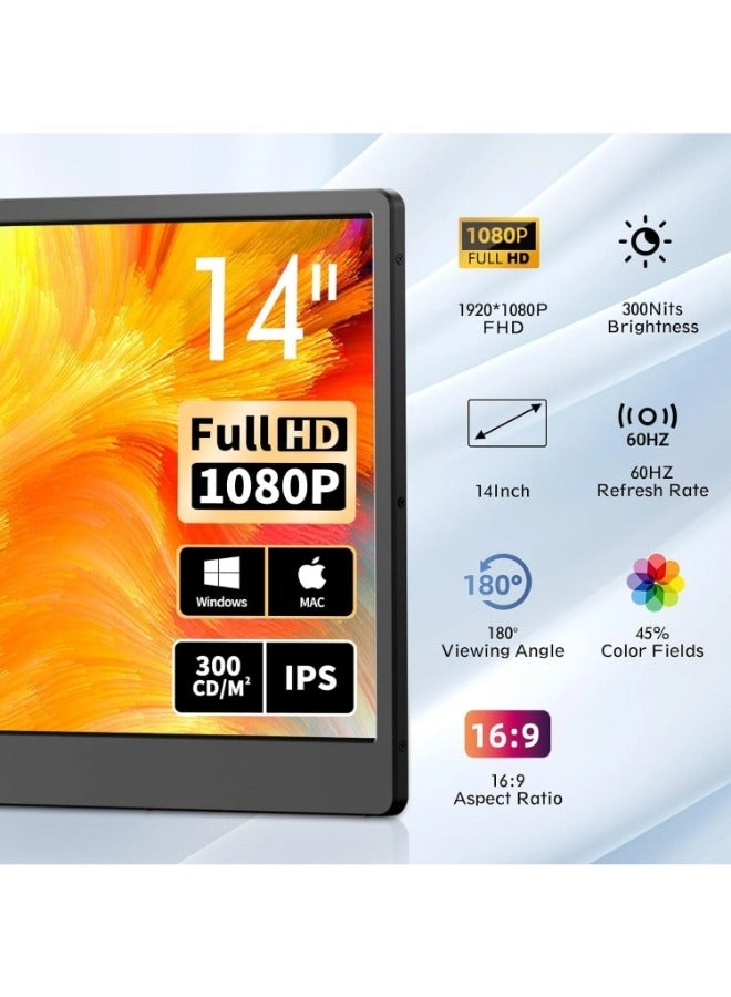Laptop Screen Extender Monitor - 1080 X 1920 pixels 14 inch