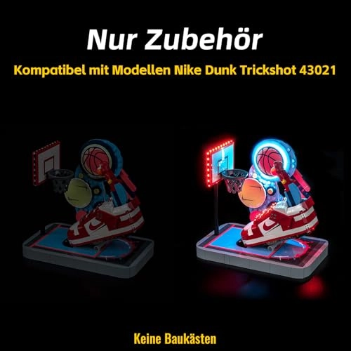 LED Light Set - Compatible with 43021 Nike Dunk Trickshot red