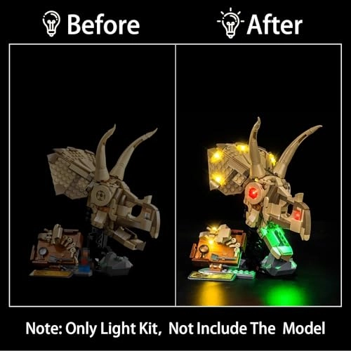 Lighting Kit 76969 - ABS Triceratops Skull for LEGO 76969