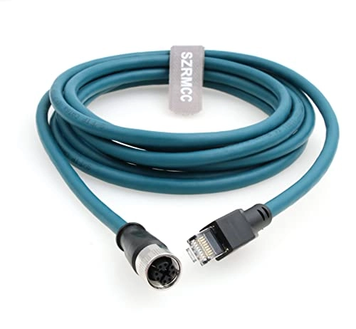 M12 XCode 8Pin to RJ45 Ethernet Cable - 5m