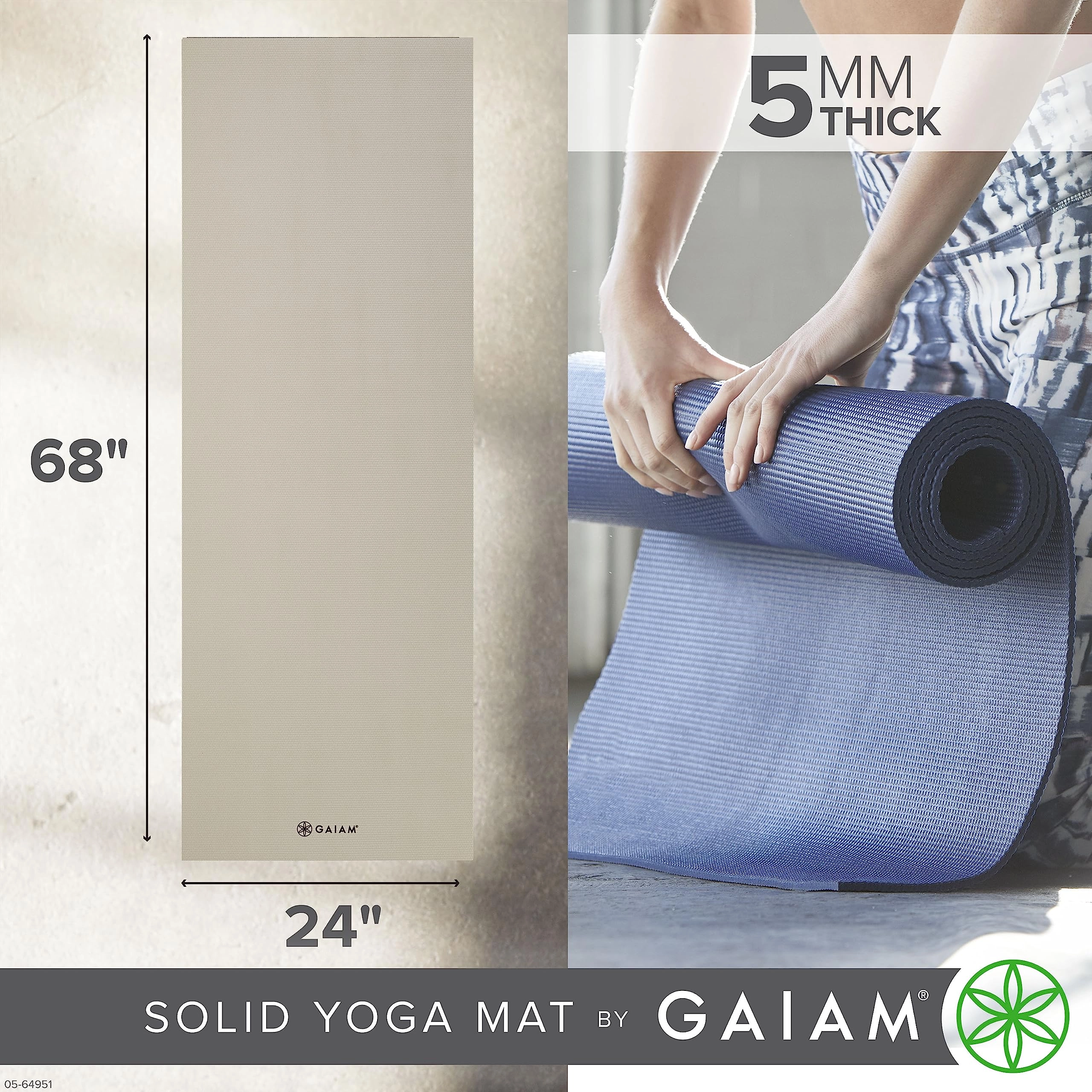 Yoga Mat - Polyvinyl Chloride 5mm