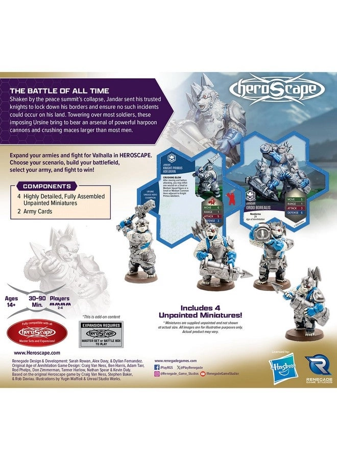 Heroscape: Rising Tide - Knight Primus Adelbern & Ordo Borealis Army Expansion