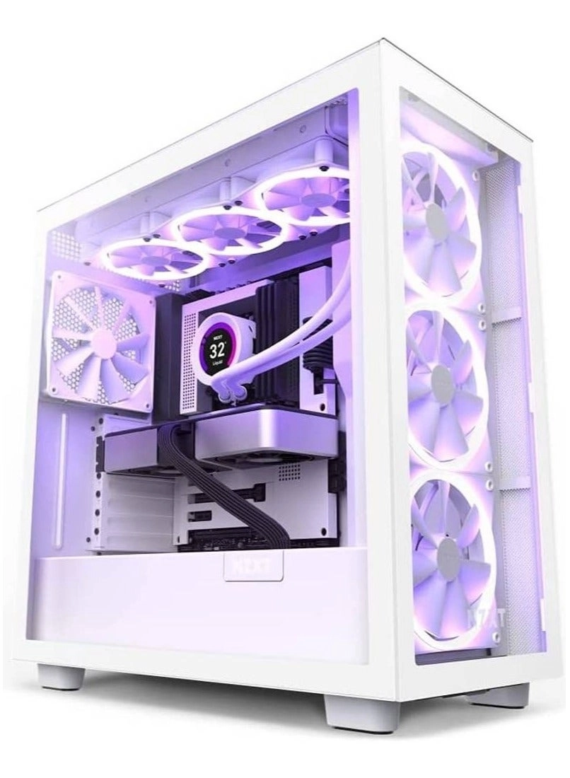 NZXT H7 Elite - Tempered glass side panel Mid Tower