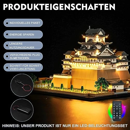 21060 Himeji Castle Lighting Kit - Remote Control LED