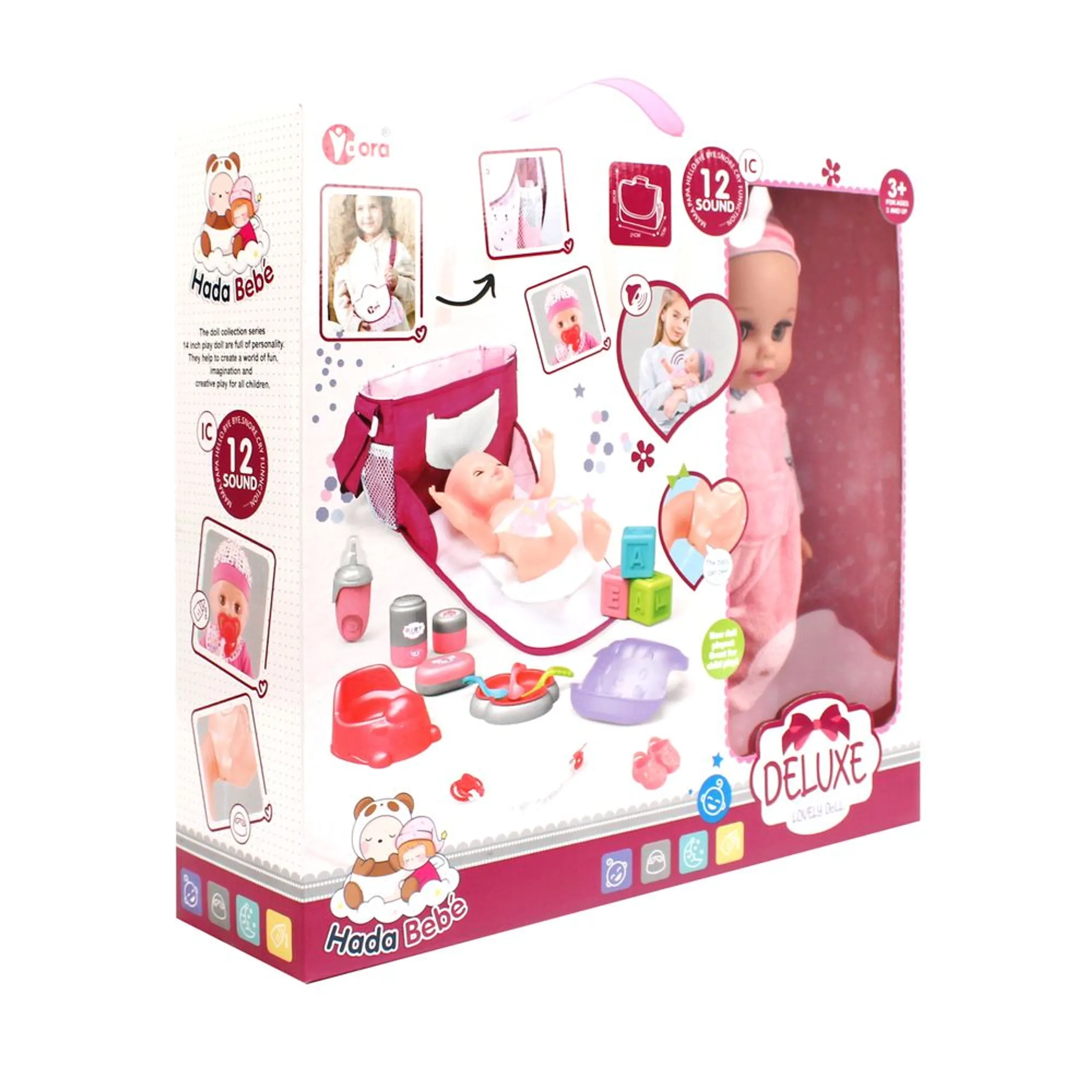 Baby Doll Playset - Interactive Accessories Ages 3+