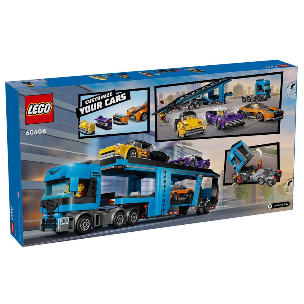 City Car Transporter Truck with Sports Cars (60408)