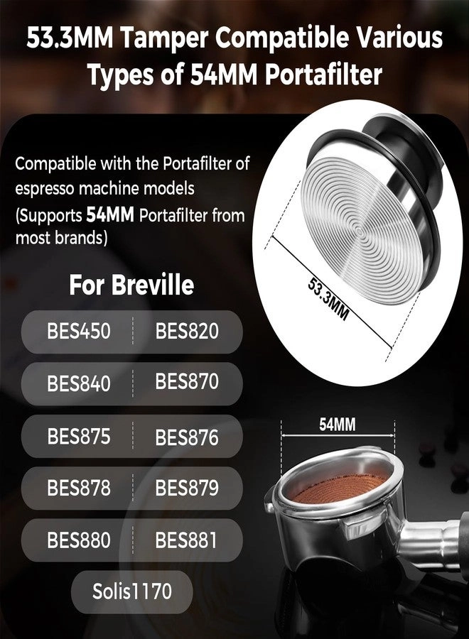 Espresso Tamper + Portafilter accessory set + WDT Tool + Paper Filters - 200pc + Dosing Funnel