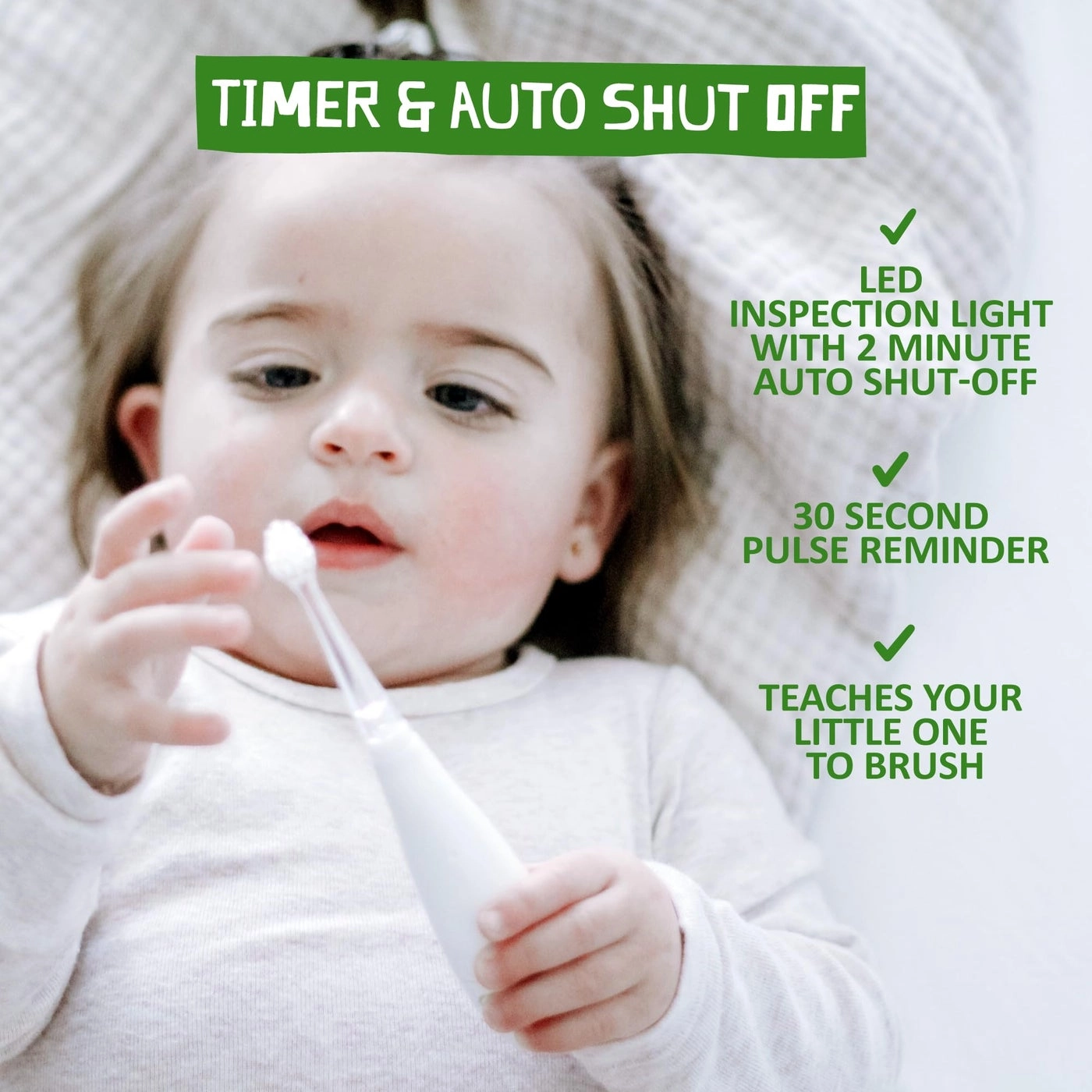 Tickle Tooth Toddler Toothbrush & Toothpaste Set - Baby Electric Fluoride Free