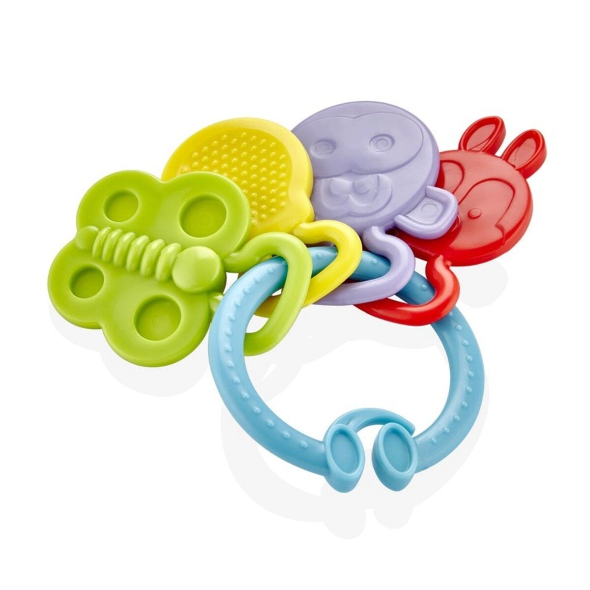 Babyjem Rattle Teether - Blue 6 months