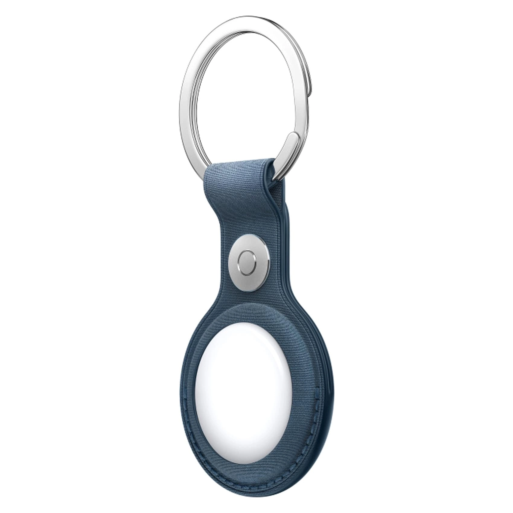 AirTag FineWoven Key Ring - Pacific Blue