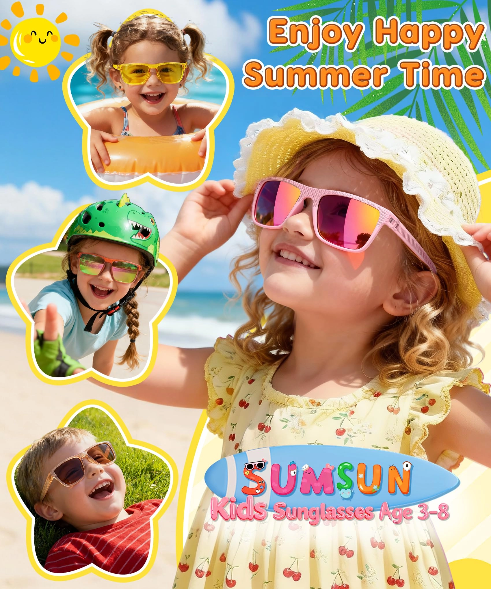 Kids Sunglasses - Red