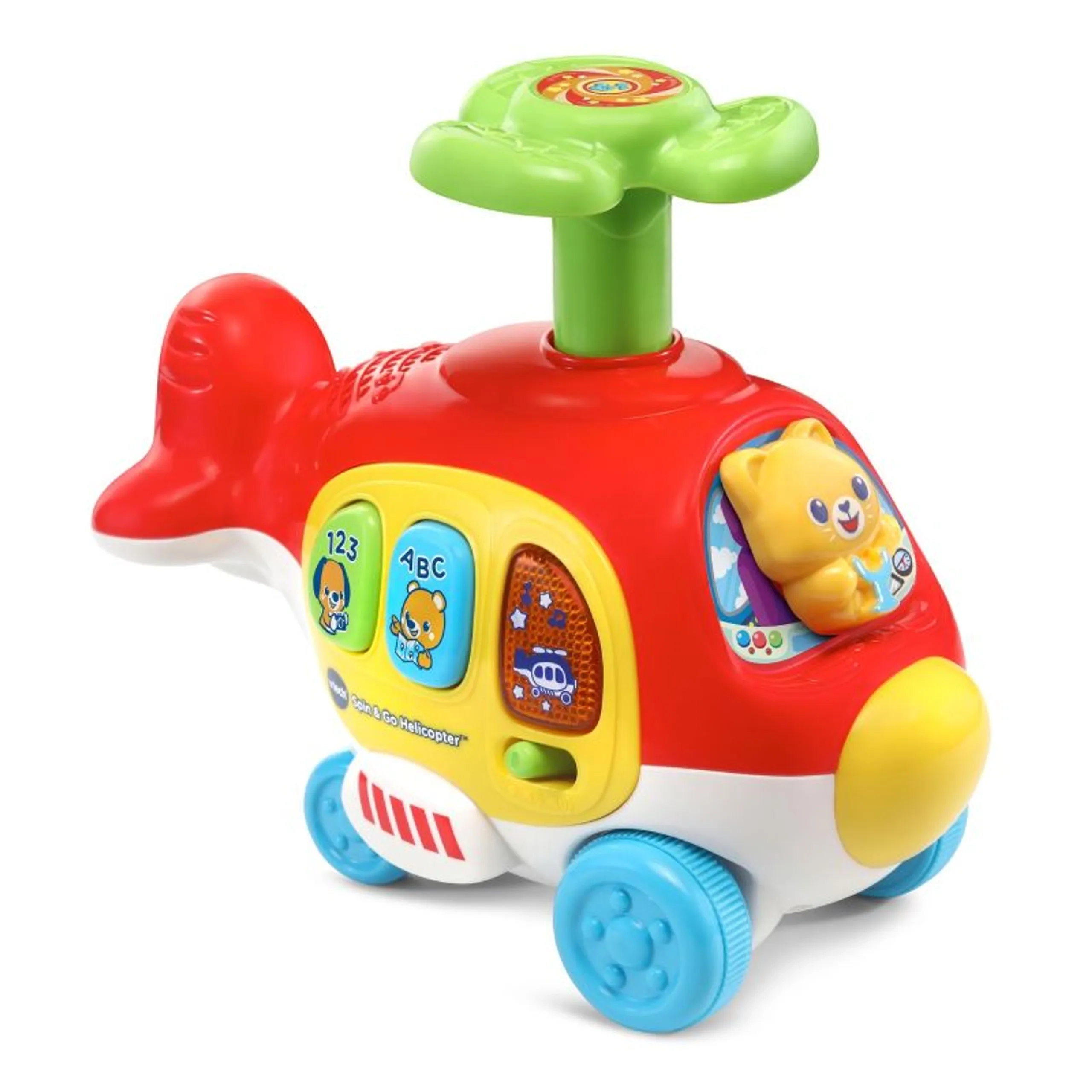 VTech Push & Spin Helicopter - Suitable for 9 months to 3 years 3 sing-along songs