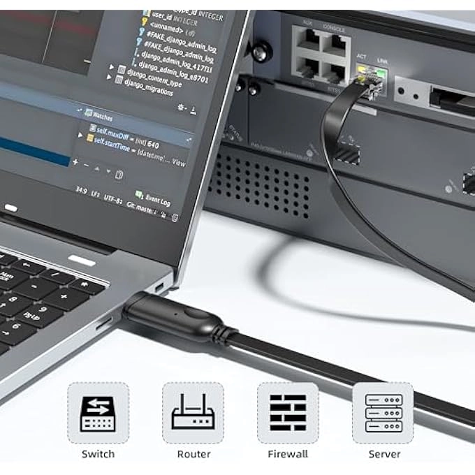 U2RJ45-A - USB Type-A RJ45 console port