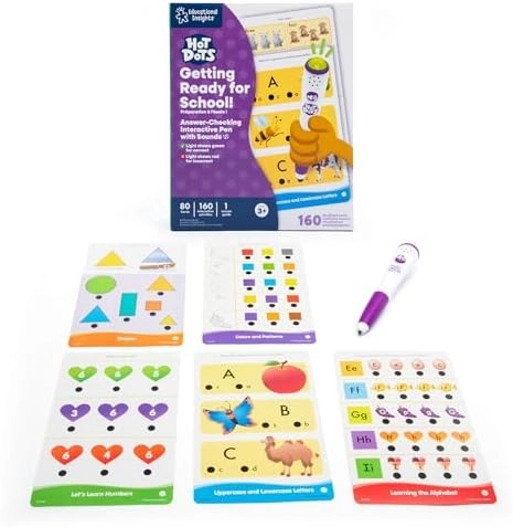 Educational Insights Hot Dots Jr. Getting Ready For School Set - 3+