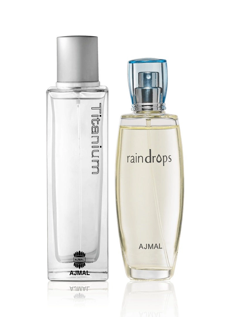 Ajmal Titanium - Eau de Parfum + Raindrops - Eau de Parfum