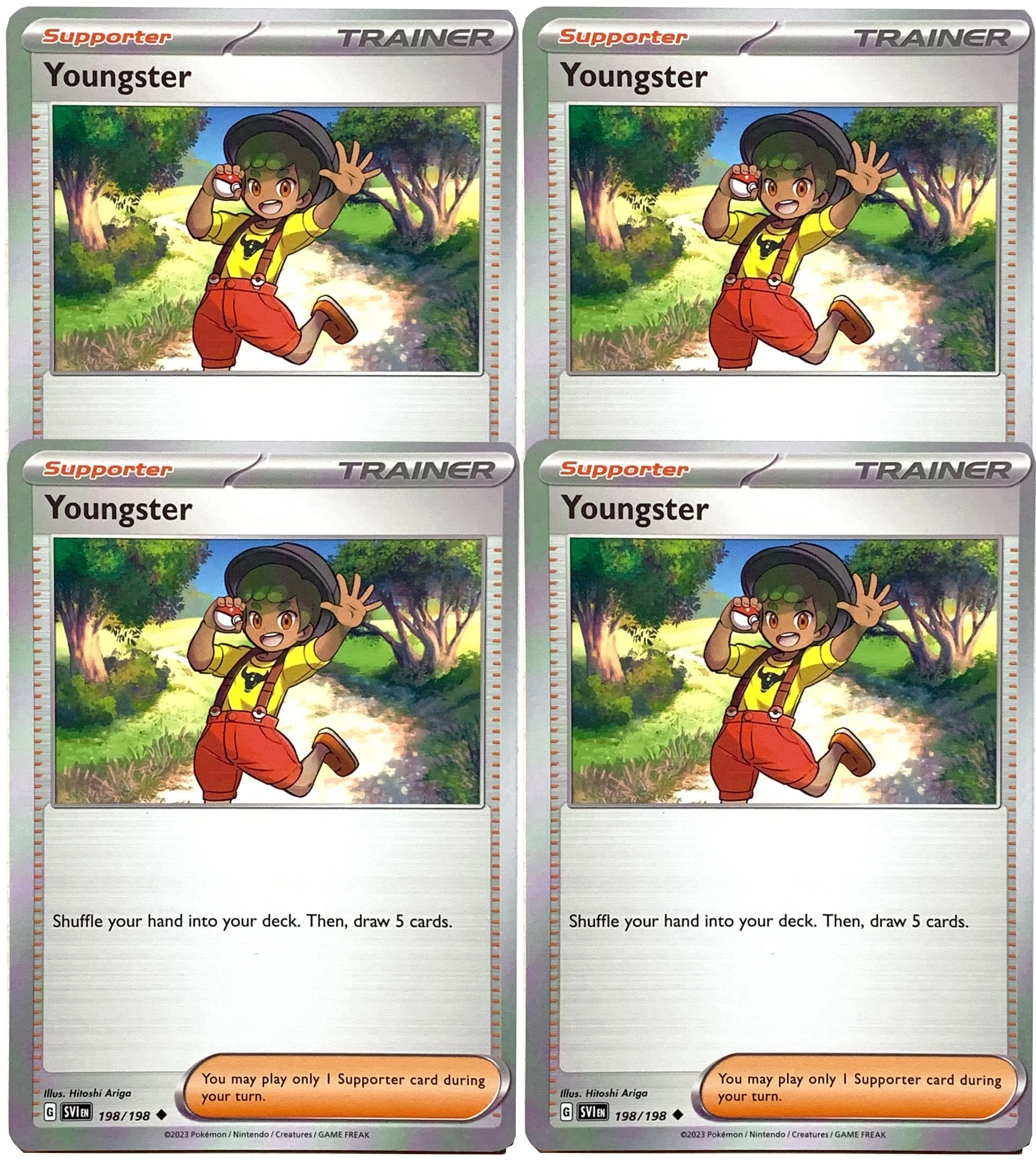Pokémon Scarlet & Violet Youngster 198/198 - Trainer - 4 pcs