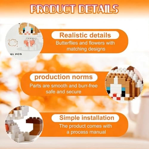 Cat Building Blocks - 2 pcs