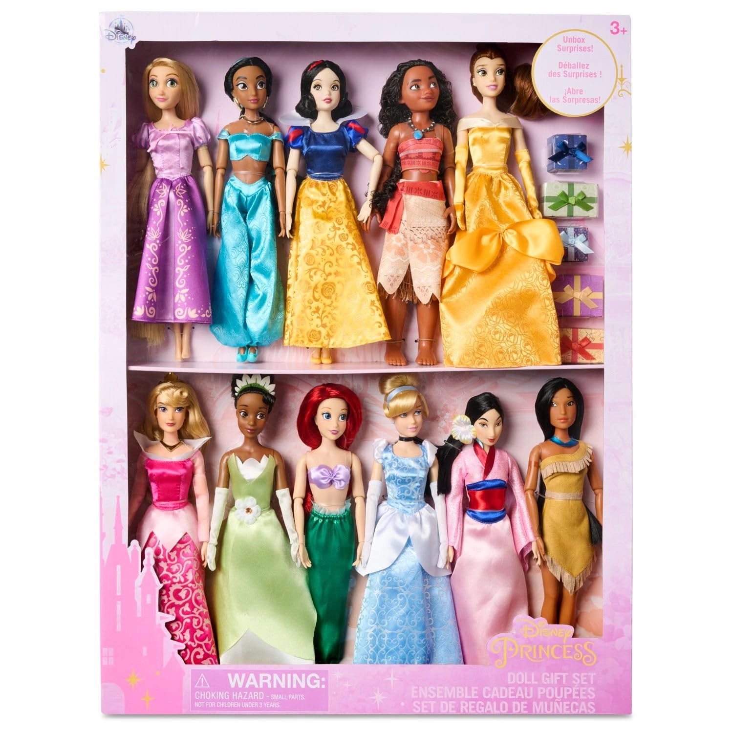 Disney Princess Classic Doll Collection - 11 Pieces 11 Inches Gift Set