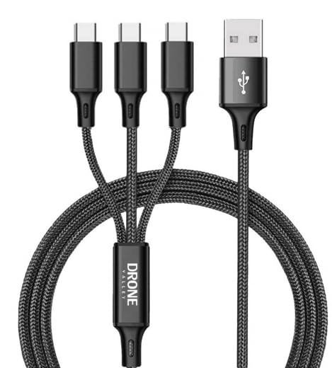 Drone Valley Hydra Cable Kit - 3-Port USB-A to 3x USB-C