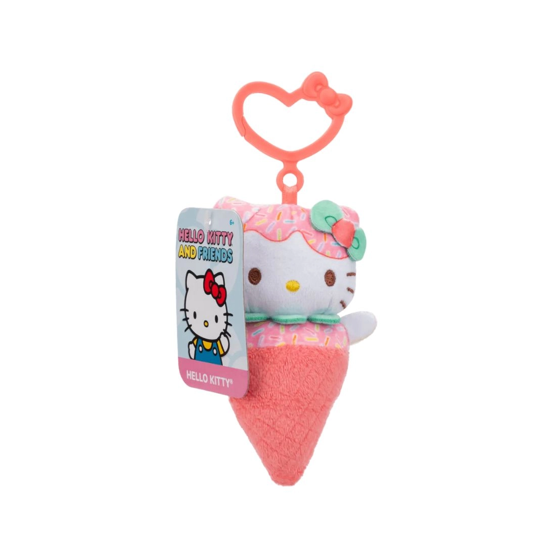 Hello Kitty W1 21.59 cm Plush - Clip-On Ice Cream