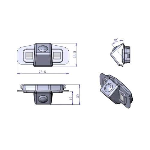 CCD Car Reverse Parking Rear View Camera - Night vision