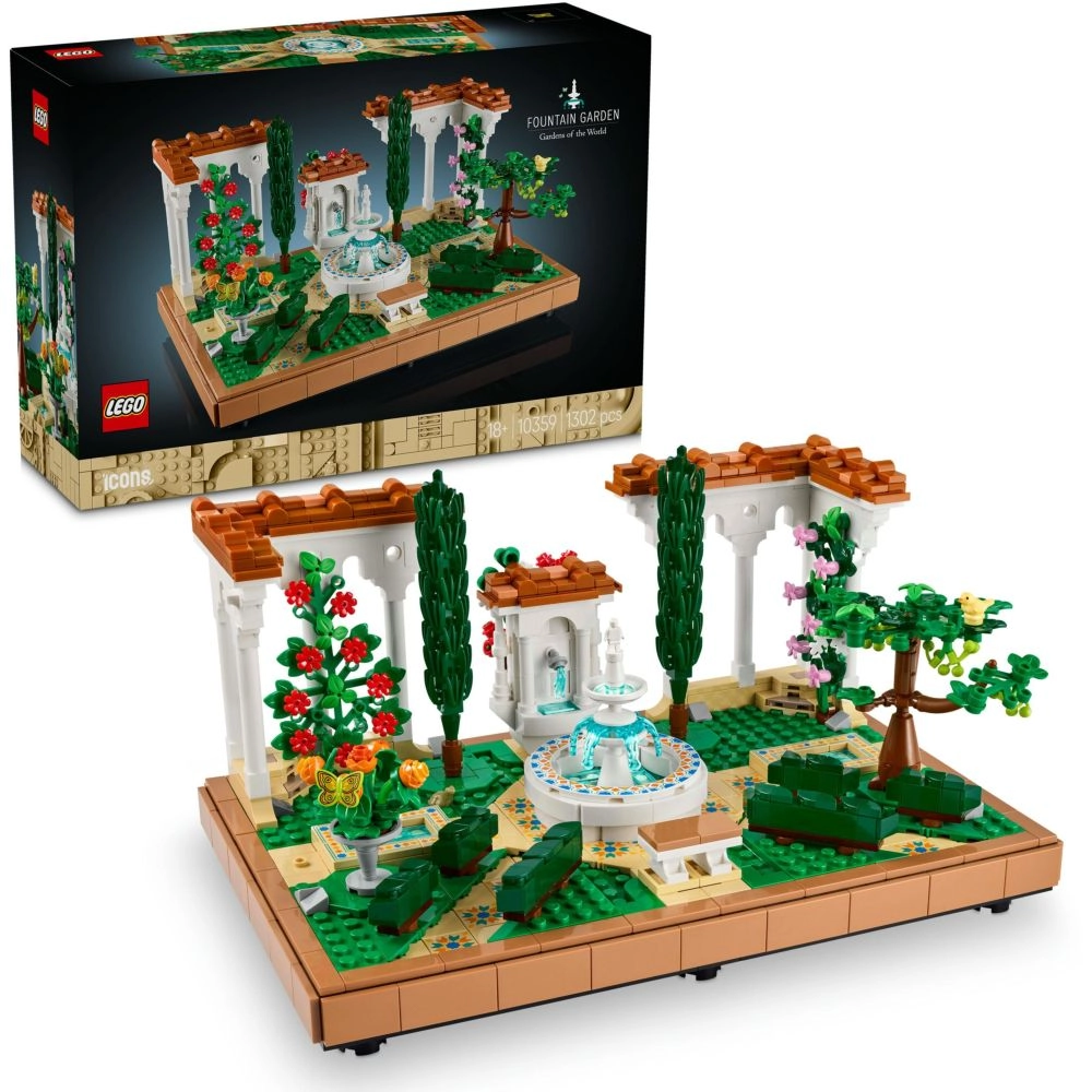 LEGO Icons Fountain Garden (10359) - Home and Office Decor