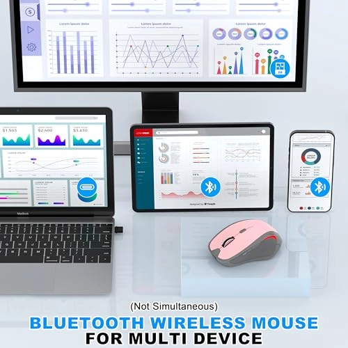 Rechargeable Silent Slim Mouse - Bluetooth
