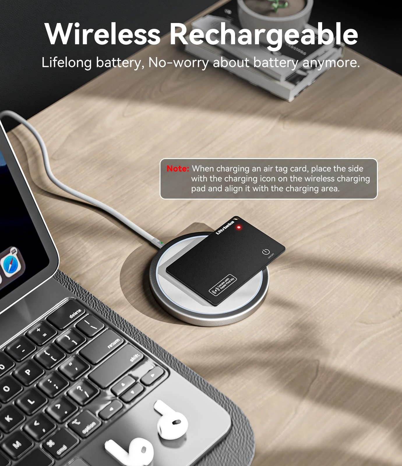 Ultra-Thin Wallet Tracker Card