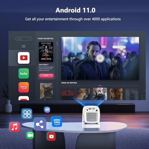 Mini Projector 1800 ANSI lumens 1920 x 1080