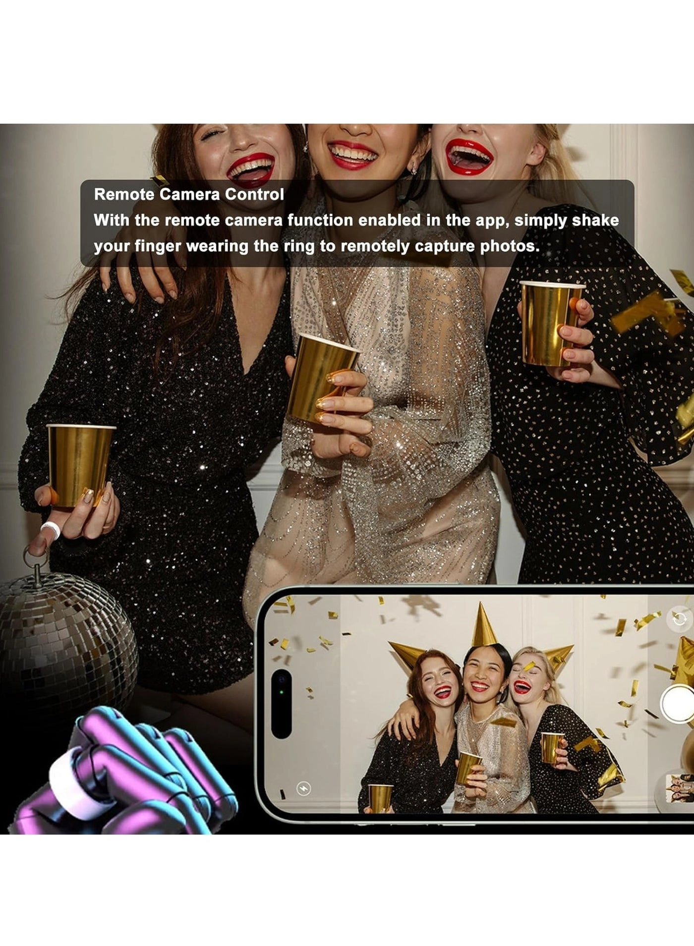 Smart Health Ring - IP68 Waterproof Bluetooth 5.1 7-8 days