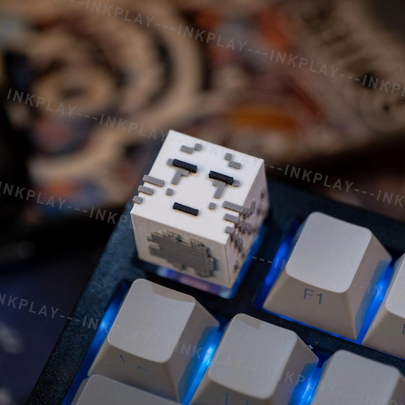 Generic block crying ghost keycaps - SA profile cross-switch compatible