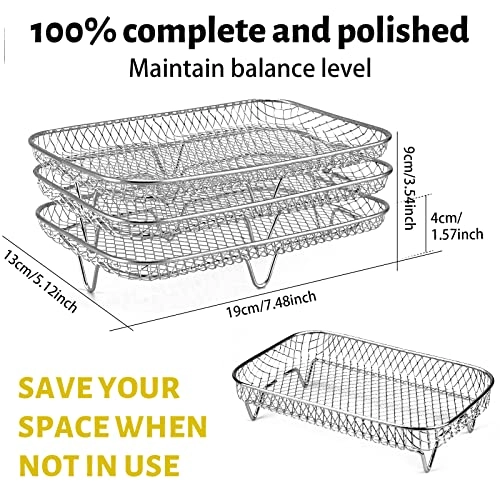 3-Layer Air Fryer Rack - Stainless Steel 1 piece(s)