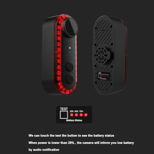 Bike Camera with Tail Light 1K